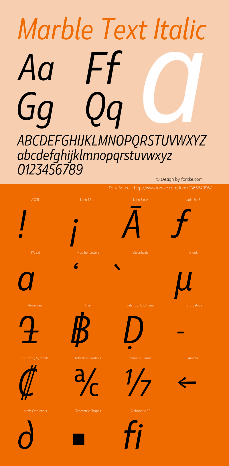 Marble Text Regular Italic Version 1.001图片样张