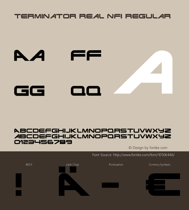 Terminator Real NFI Regular 1.0图片样张