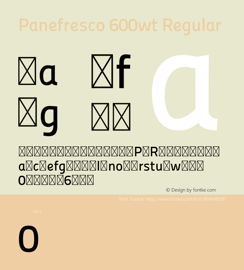 Panefresco 600wt Regular Version 1.001图片样张