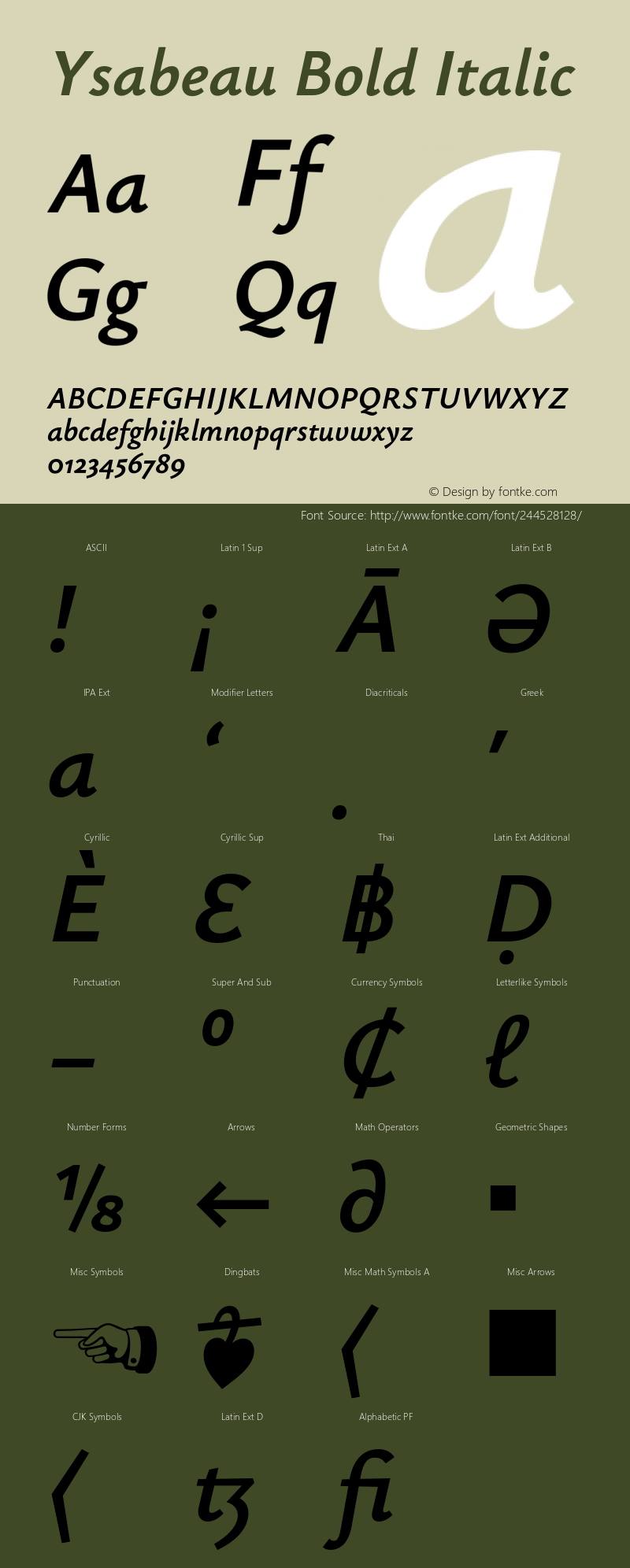 Ysabeau Bold Italic Version 2.000;Glyphs 3.2 (3180)图片样张