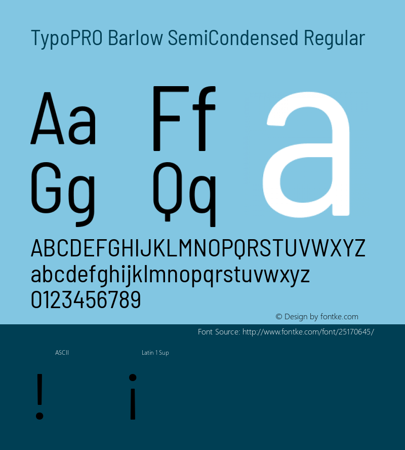 TypoPRO Barlow Semi Condensed Regular Version 1.301图片样张