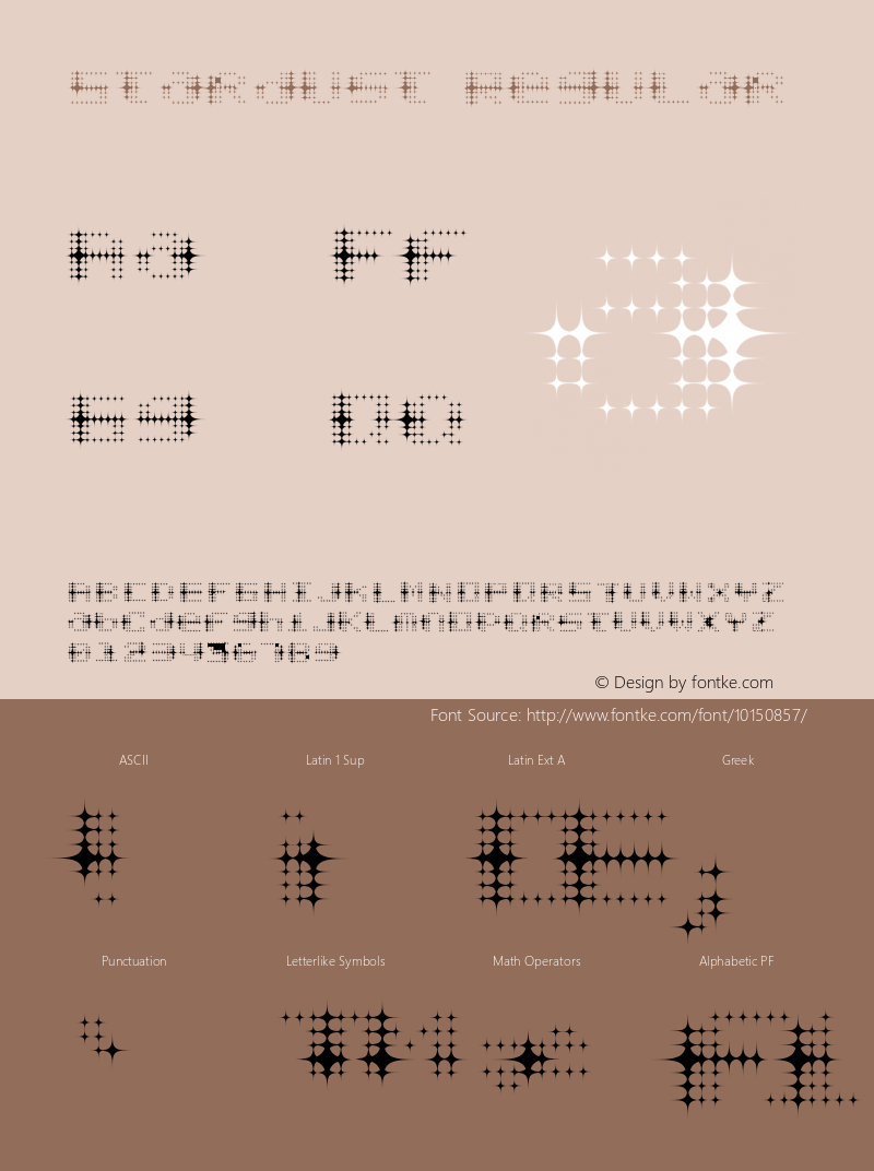 Stardust Regular Version 001.000图片样张