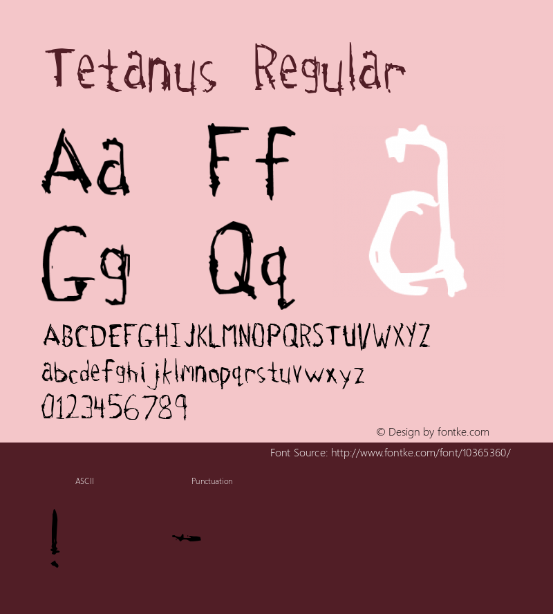 Tetanus Regular Revision 0: 7.25.97图片样张