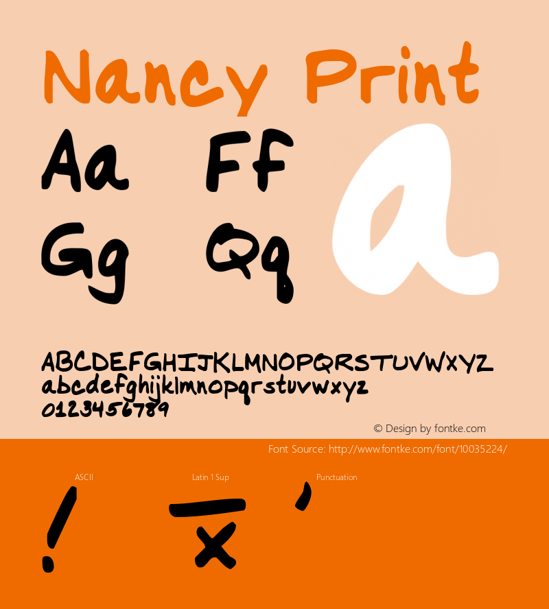 Nancy Print 2000; 1.0, initial release图片样张