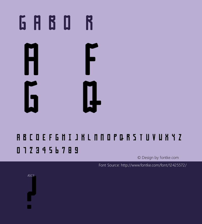 GABO Regular Version 1.0图片样张