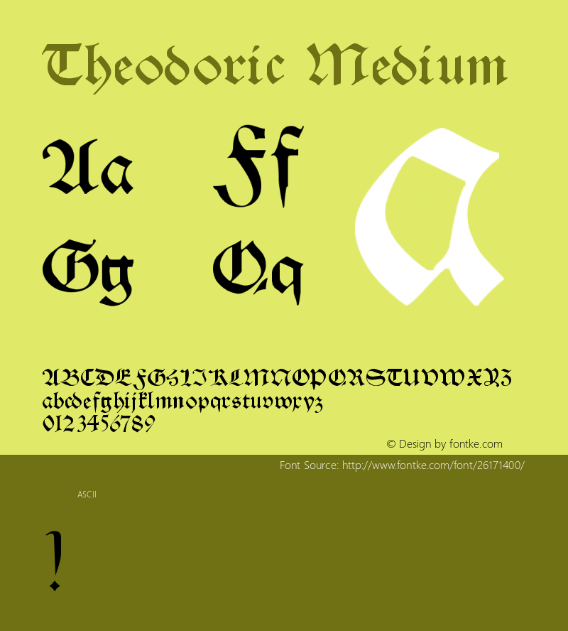 Theodoric Version 001.000图片样张