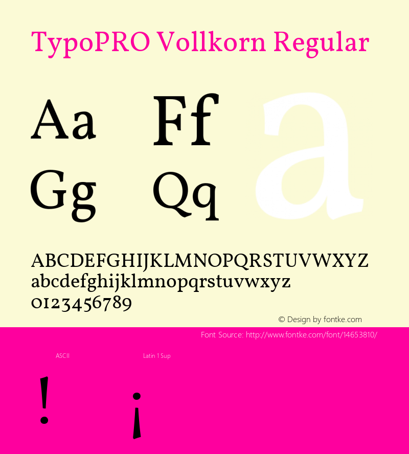 TypoPRO Vollkorn Regular Version 2.001图片样张