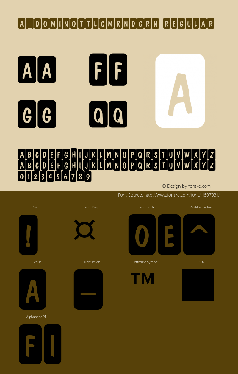 a_DomInoTtlCmRndCrn Regular 01.03图片样张