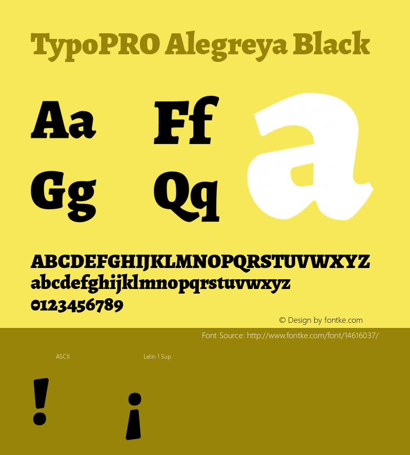 TypoPRO Alegreya Black Version 1.003图片样张