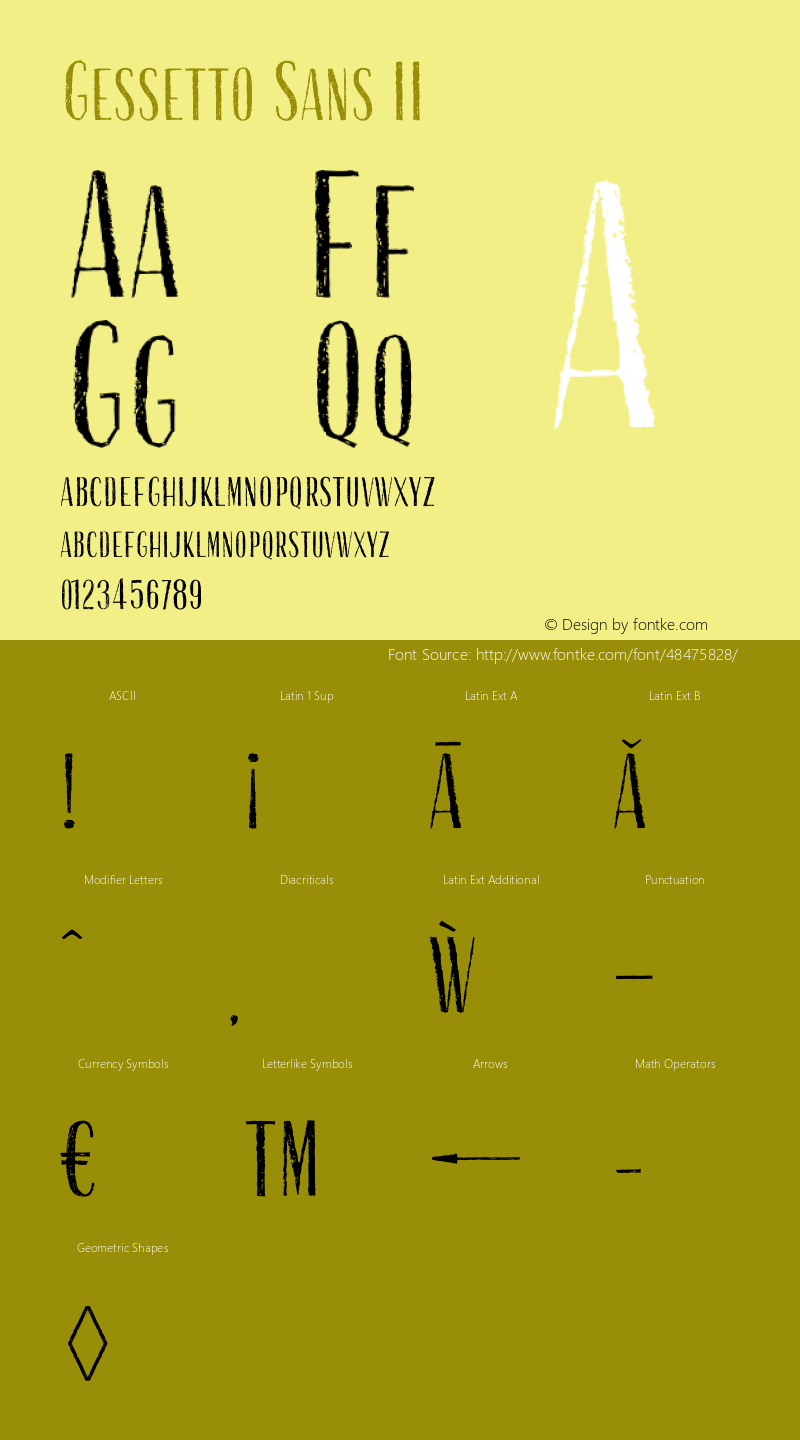 Gessetto Sans II Version 1.000;PS 001.000;hotconv 1.0.88;makeotf.lib2.5.64775图片样张