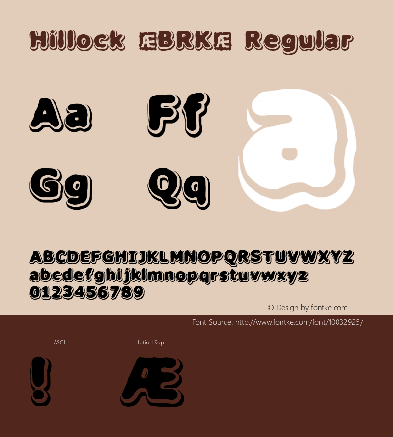 Hillock (BRK) Regular Version 1.22图片样张