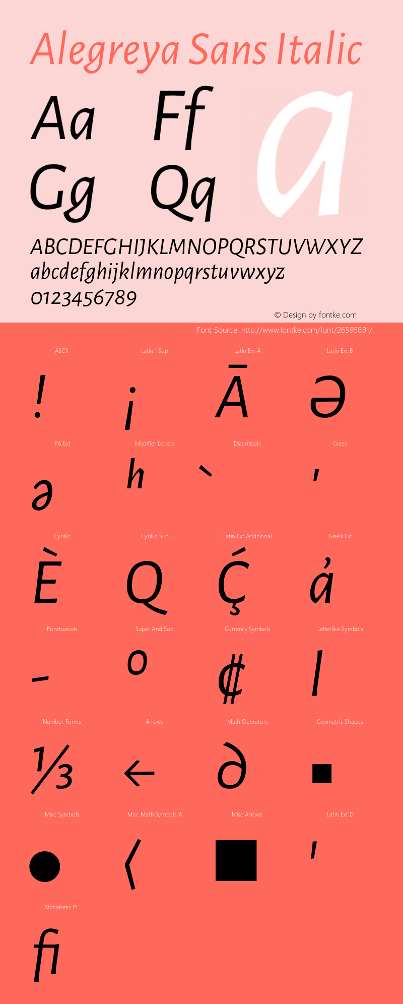 Alegreya Sans Italic Version 2.006;PS 002.006;hotconv 1.0.88;makeotf.lib2.5.64775图片样张