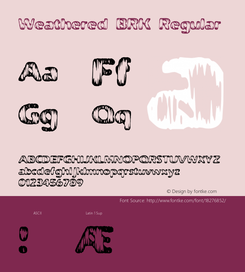 Weathered BRK Regular Version 2.22图片样张