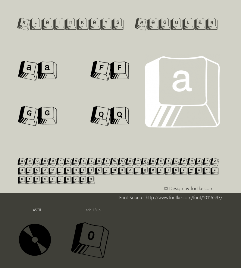 Kleinkeys Regular 1.0 2003-05-24图片样张