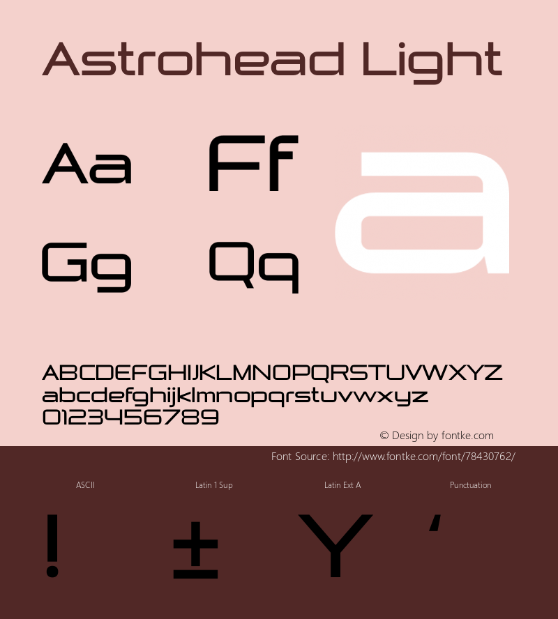 Astrohead Light Version 1.004;Fontself Maker 3.5.1图片样张