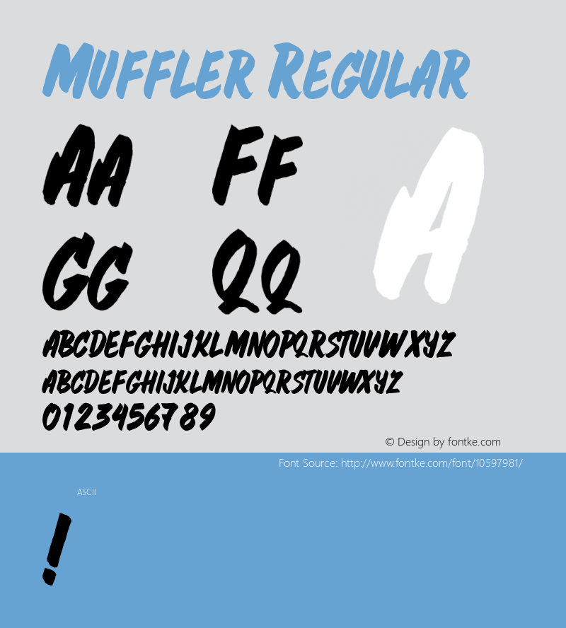 Muffler Regular Version 1.000;PS 001.001;hotconv 1.0.56图片样张