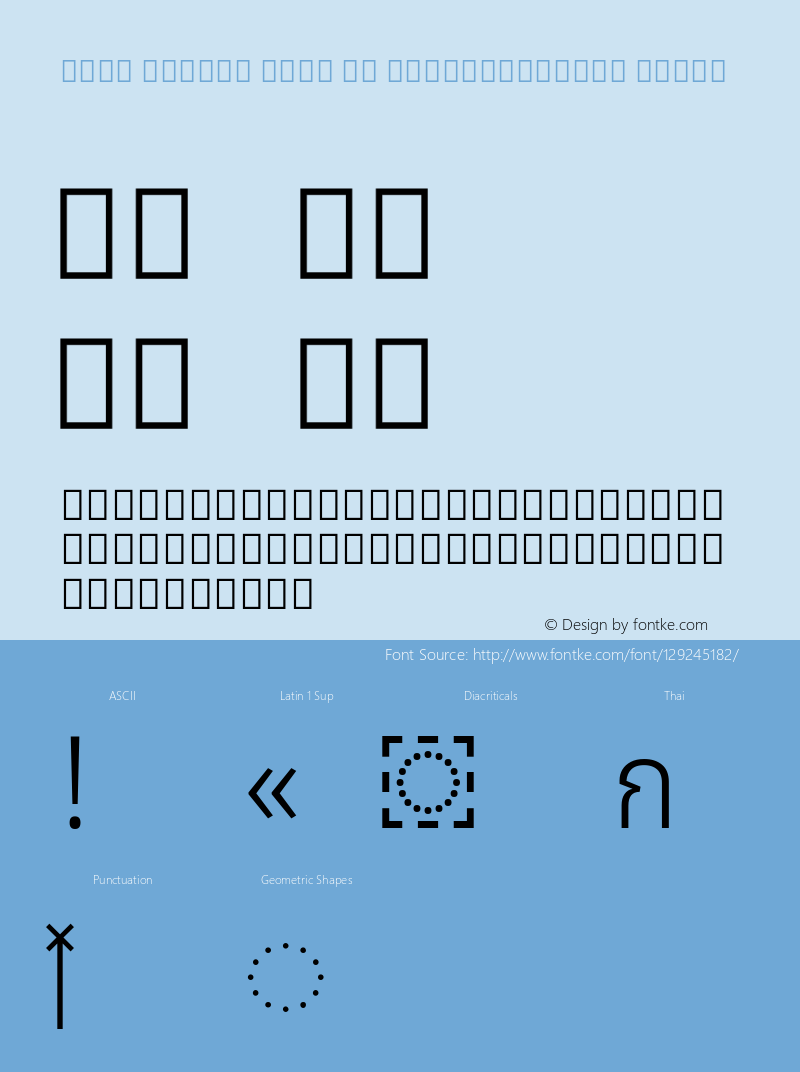 Noto Looped Thai UI SemiCondensed Light Version 1.00; ttfautohint (v1.8.3) -l 8 -r 50 -G 200 -x 14 -D thai -f none -a qsq -X 