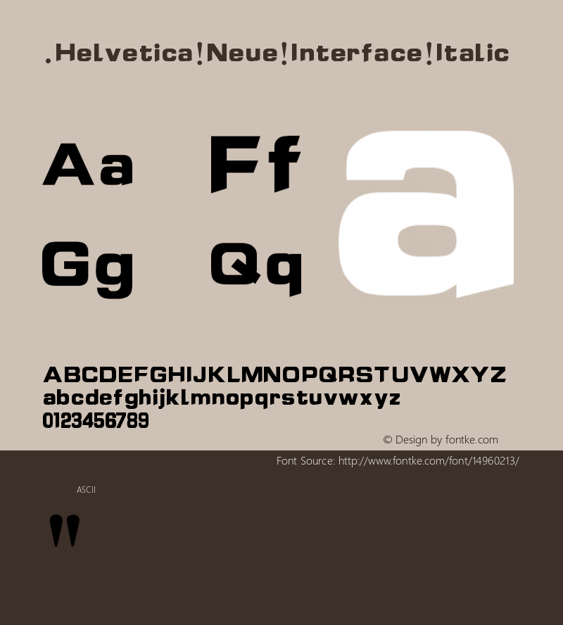 .Helvetica Neue Interface Italic 10.0d35e1图片样张