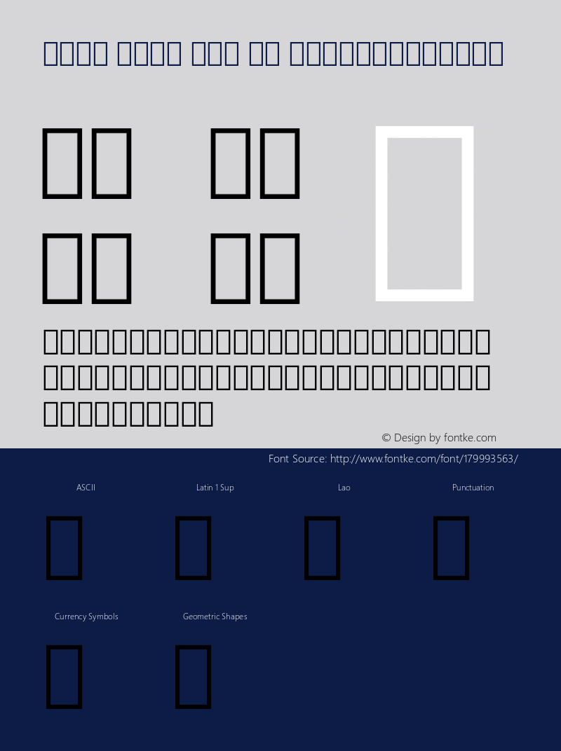 Noto Sans Lao UI SemiCondensed Version 2.000图片样张