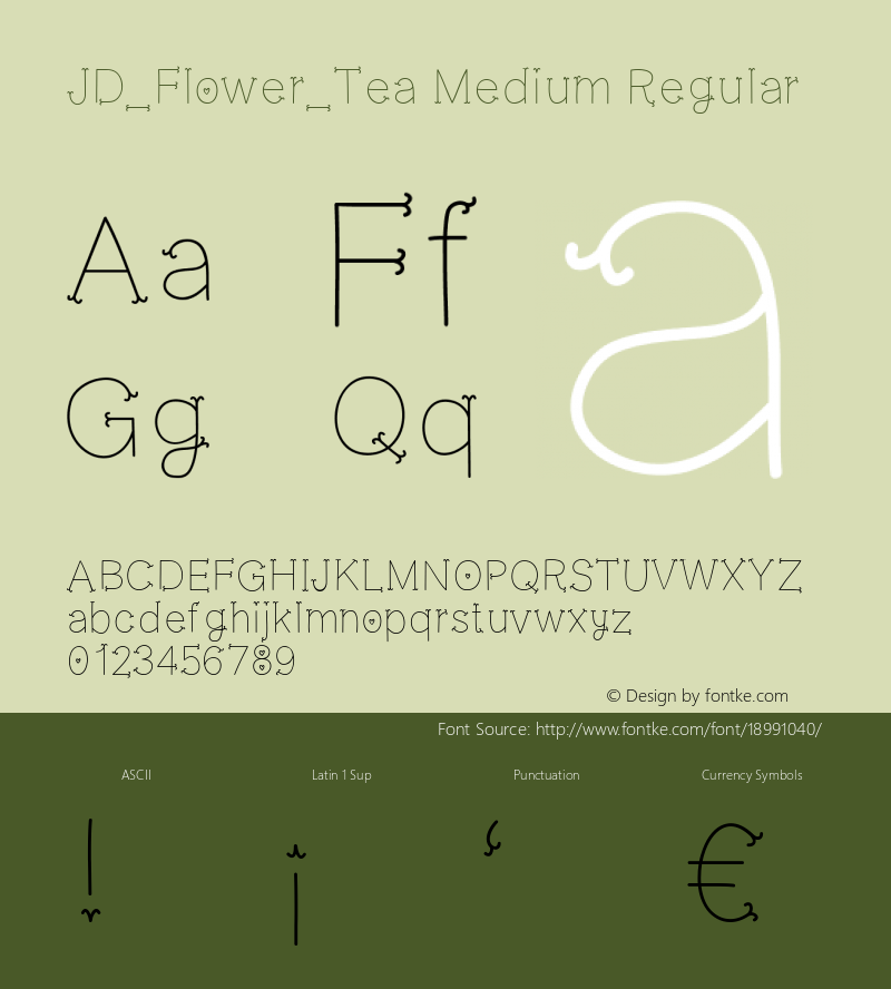 JD_Flower_Tea Medium Regular Version 1.000图片样张