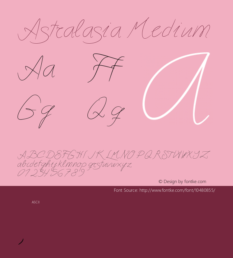 Astralasia Medium Version 001.000图片样张