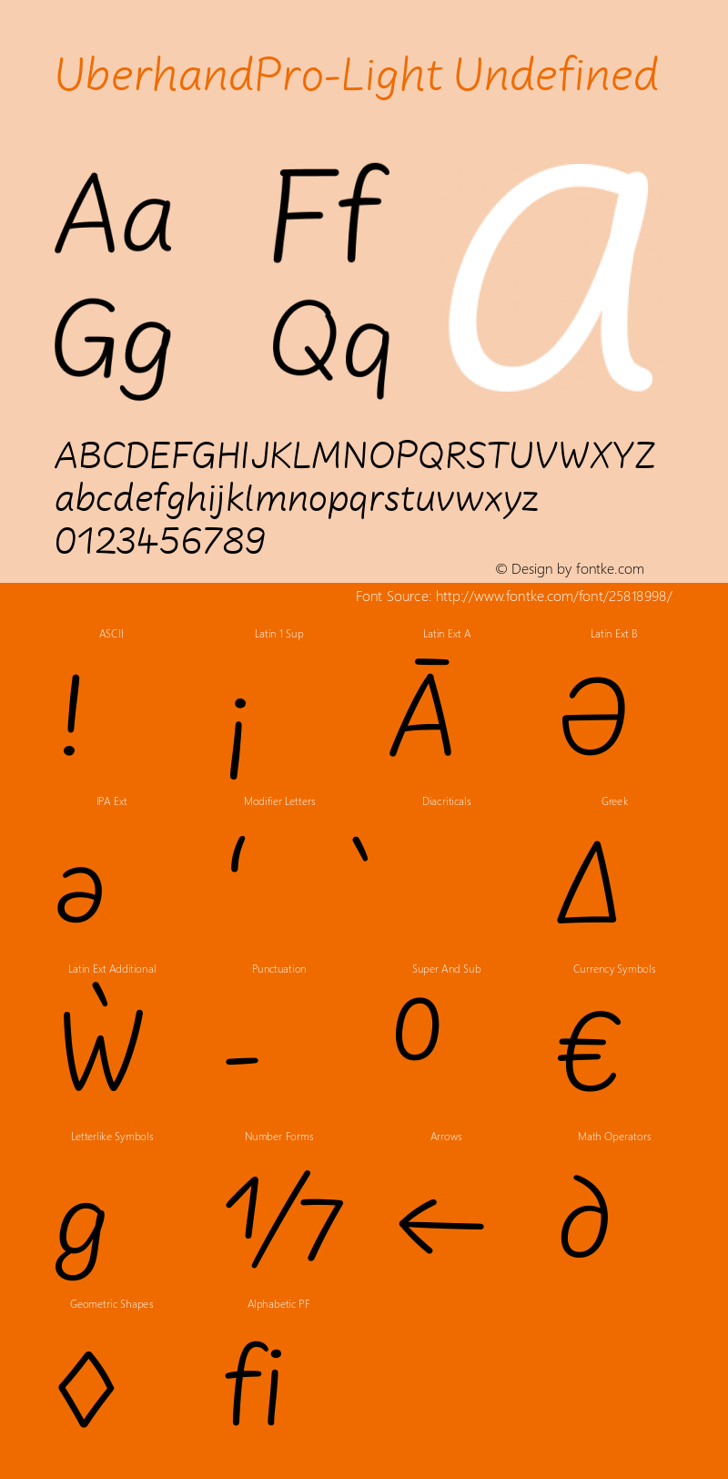 Uberhand Pro Light fontfont.ff-uberhand.light.wfkit2.version.4QQU图片样张