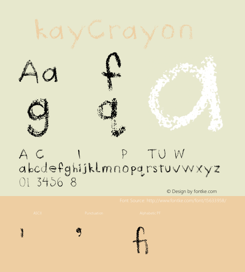 OkayCrayon ☞ Version 1.000; ttfautohint (v0.95) -d;com.myfonts.easy.okaycat.okay-crayon.regular.wfkit2.version.34qL图片样张