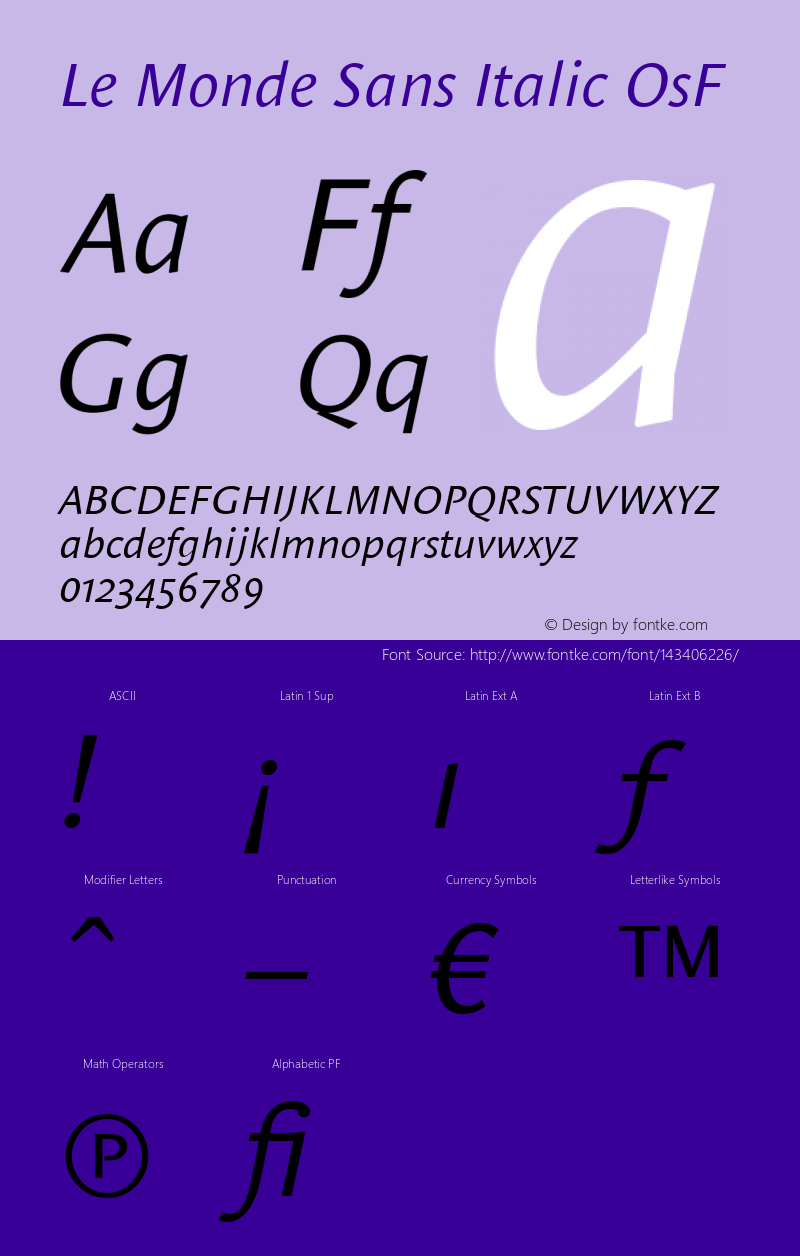 Le Monde Sans Italic OsF 001.000图片样张