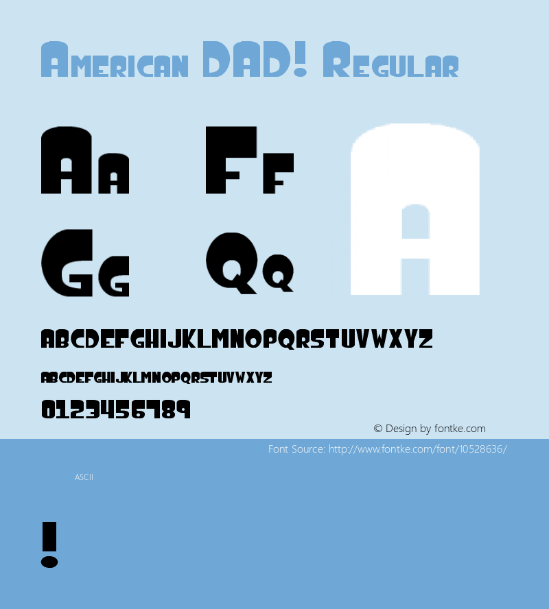 American DAD! Regular Version 1.00 November 26, 2013, initial release图片样张