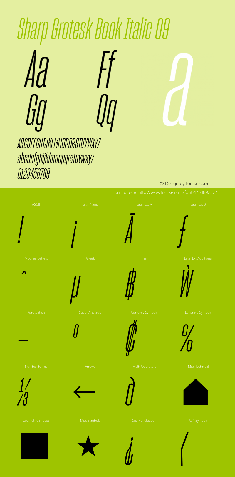 Sharp Grotesk Book Italic 09 Version 1.003图片样张