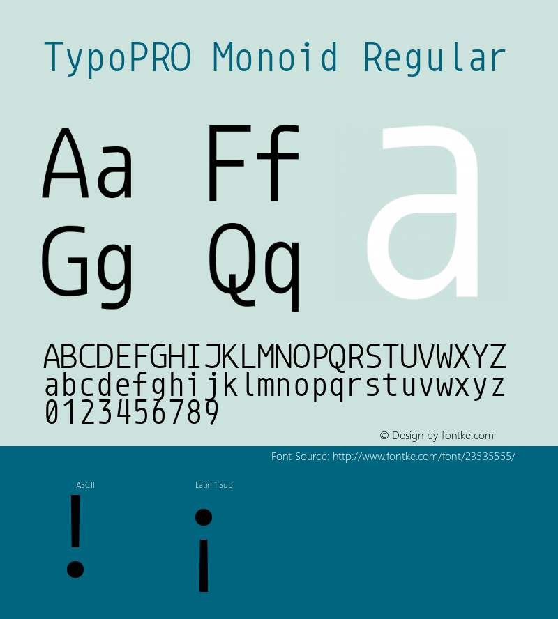 TypoPRO Monoid Regular Version 0.61图片样张