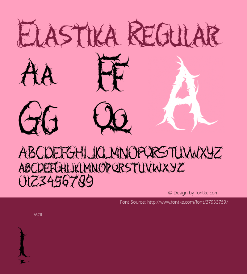 Elastika Version 1.000;PS 001.001;hotconv 1.0.56图片样张