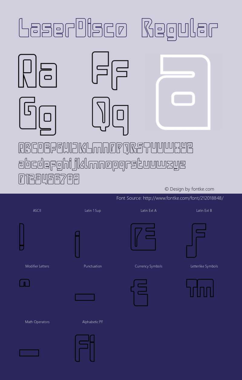 LaserDisco Outline Version 1.000;PS 001.000;hotconv 1.0.38图片样张