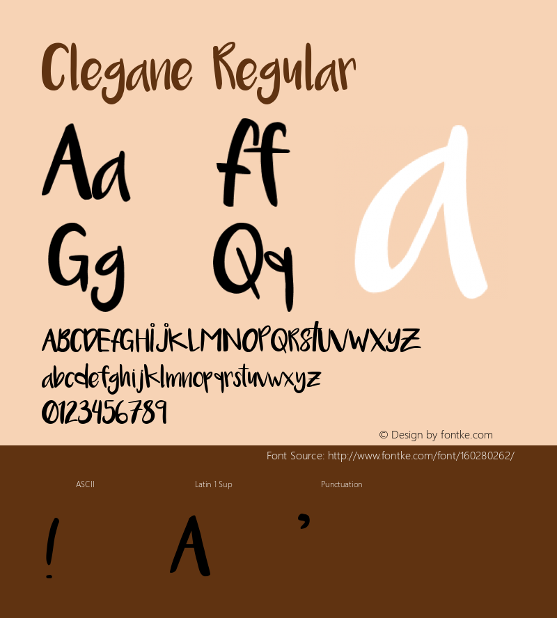 Clegane Regular Version 1.001图片样张