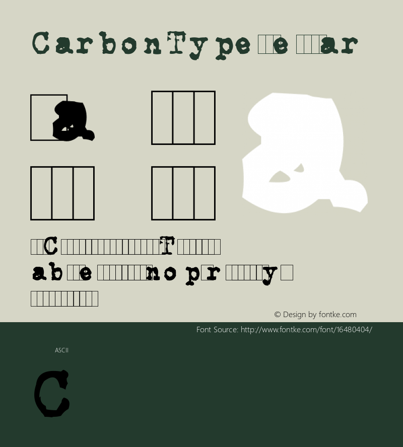 CarbonType Regular Updated Feb. 2007图片样张