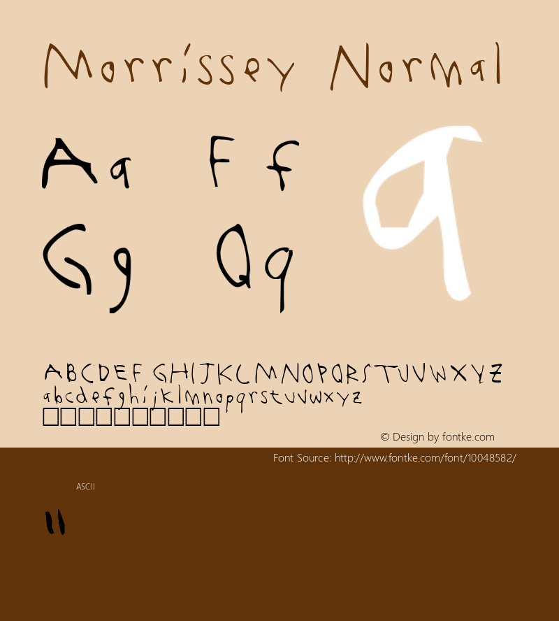 Morrissey Normal 1.0 Fri Aug 22 20:19:31 1997图片样张