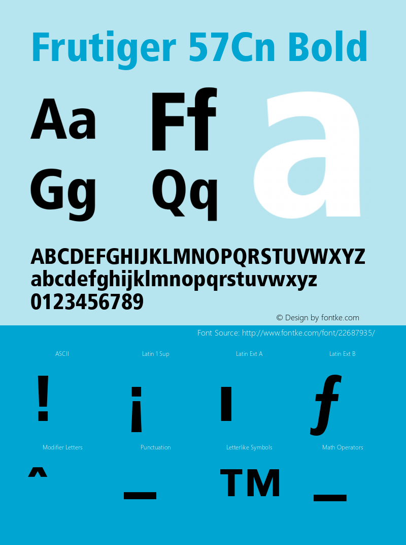 Frutiger 77 Black Condensed Converter: Windows Type 1 Installer V1.0d.￿Font: V1.0图片样张