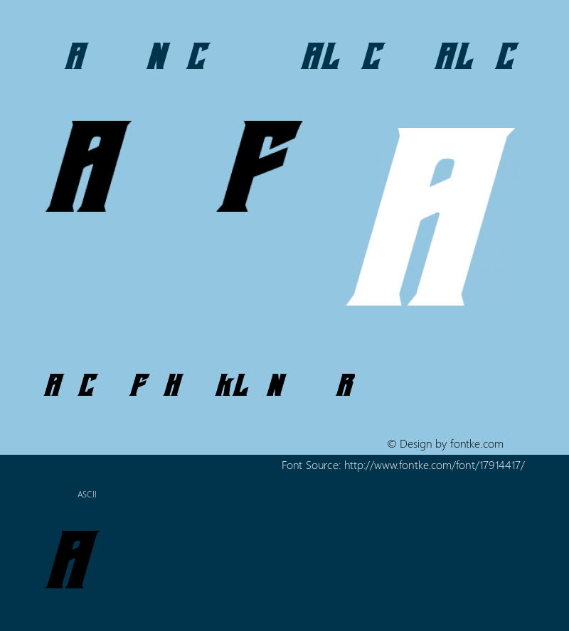 Daemonicus Italic Italic Version 1.0; 2012图片样张