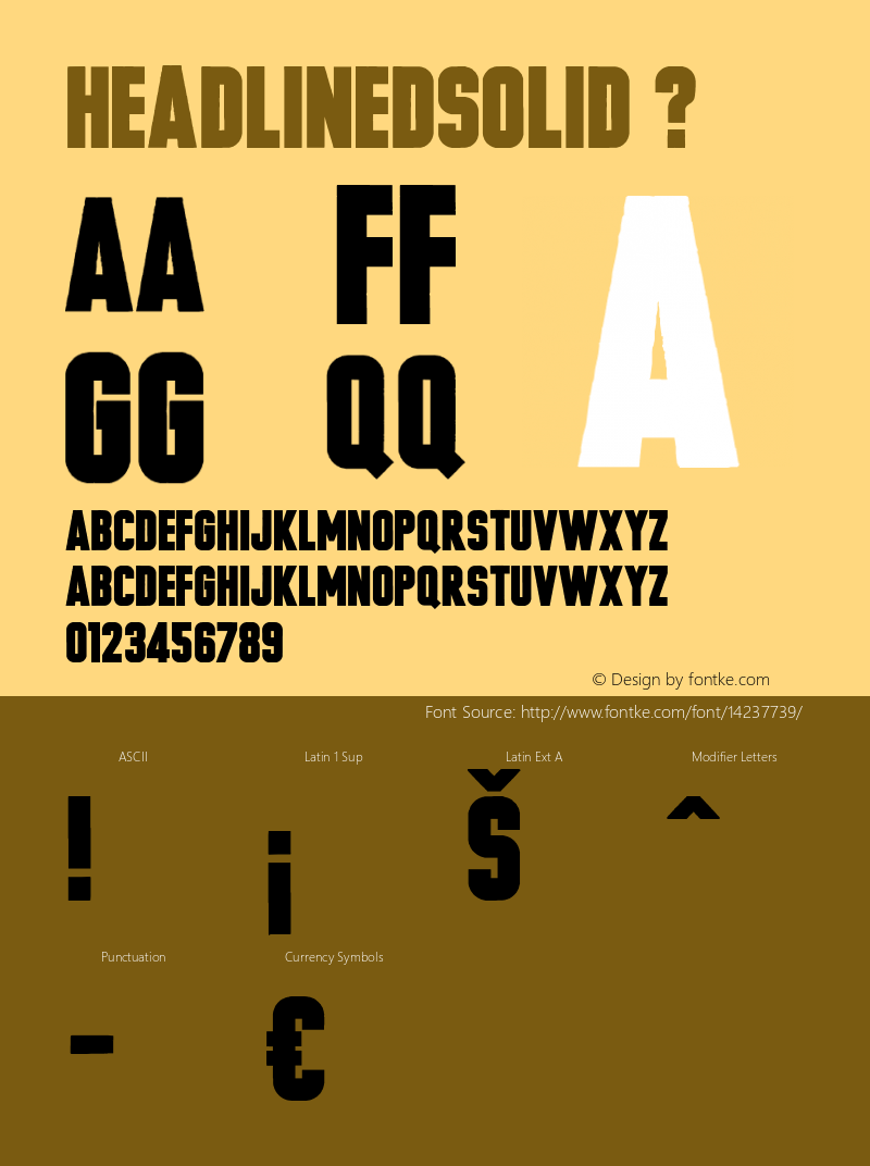 HeadlinedSolid ? Version 1.000;com.myfonts.thinkdust.headlined-solid.regular.wfkit2.3ZTV图片样张