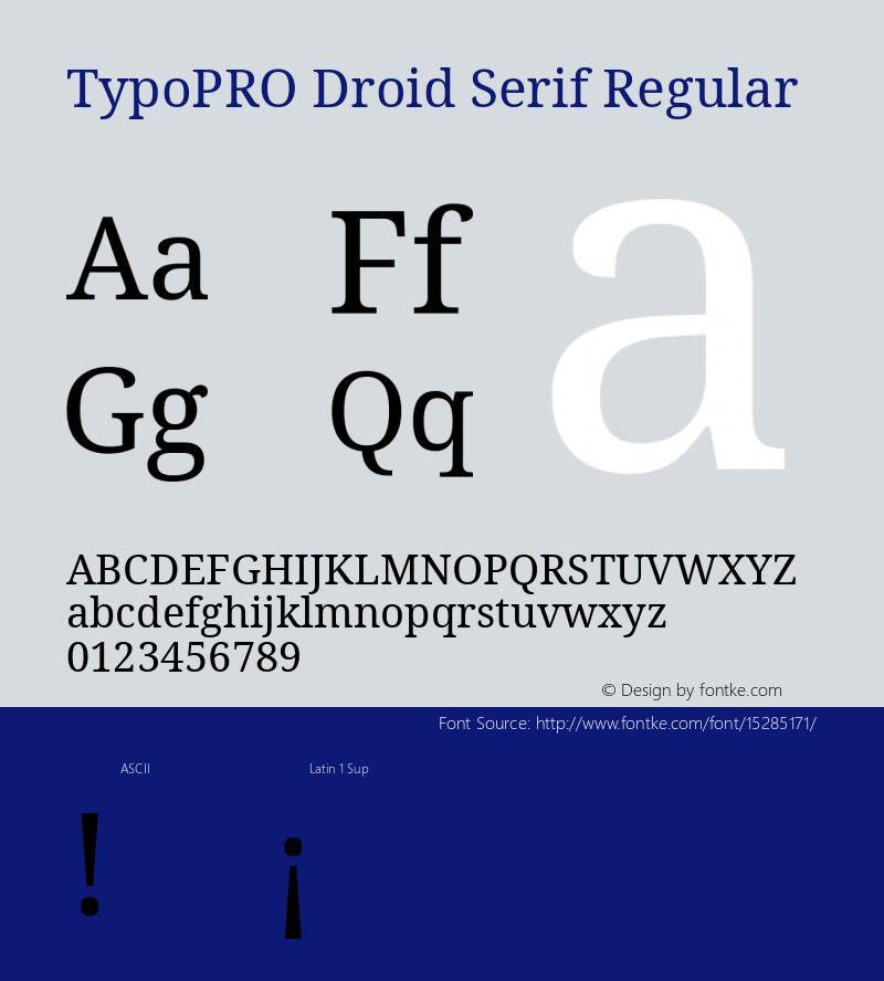 TypoPRO Droid Serif Regular Version 1.03图片样张