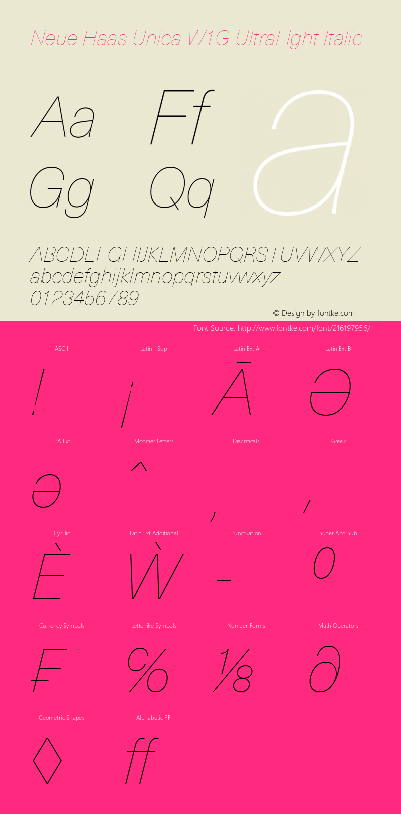 Neue Haas Unica W1G UltLight It Version 1.1图片样张