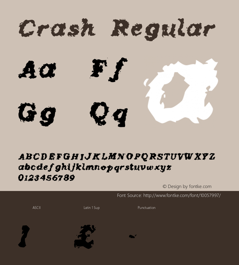 Crash Regular Version 1.1图片样张