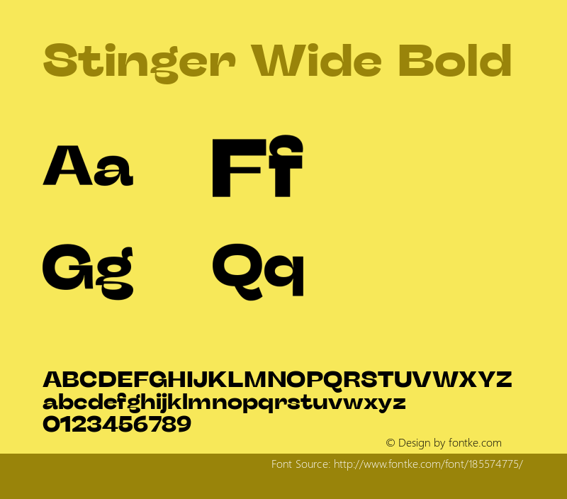 Stinger Wide Bold 1.006图片样张