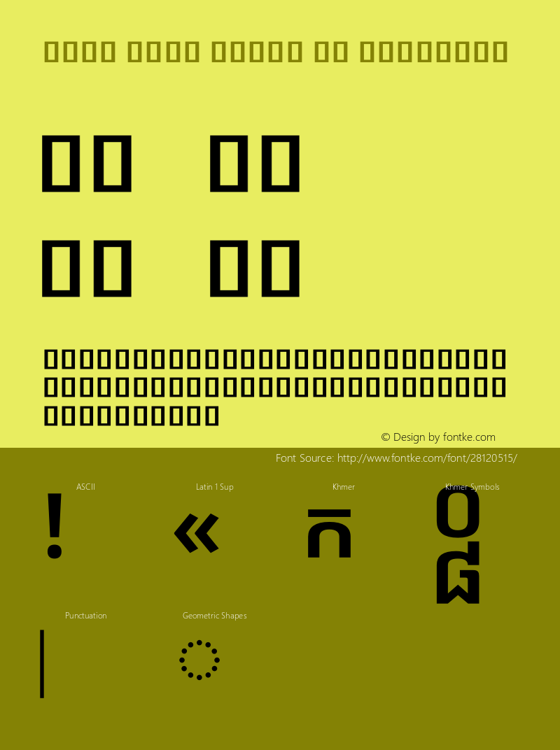 Noto Sans Khmer UI SemiBold Version 2.001图片样张