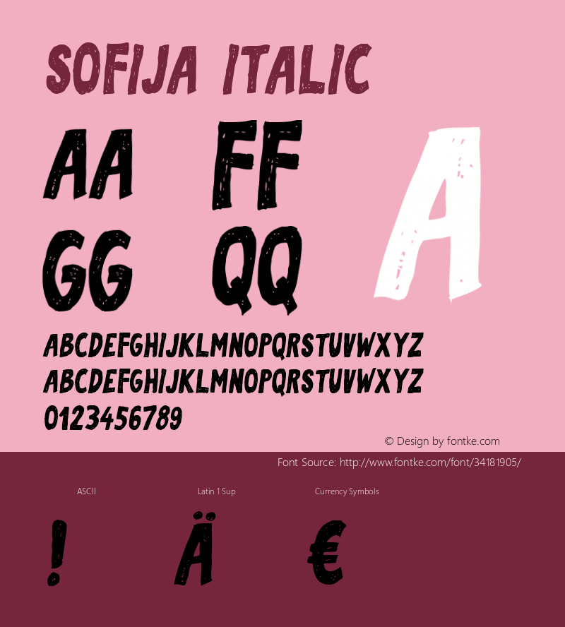 Sofija Italic Version 1.000图片样张