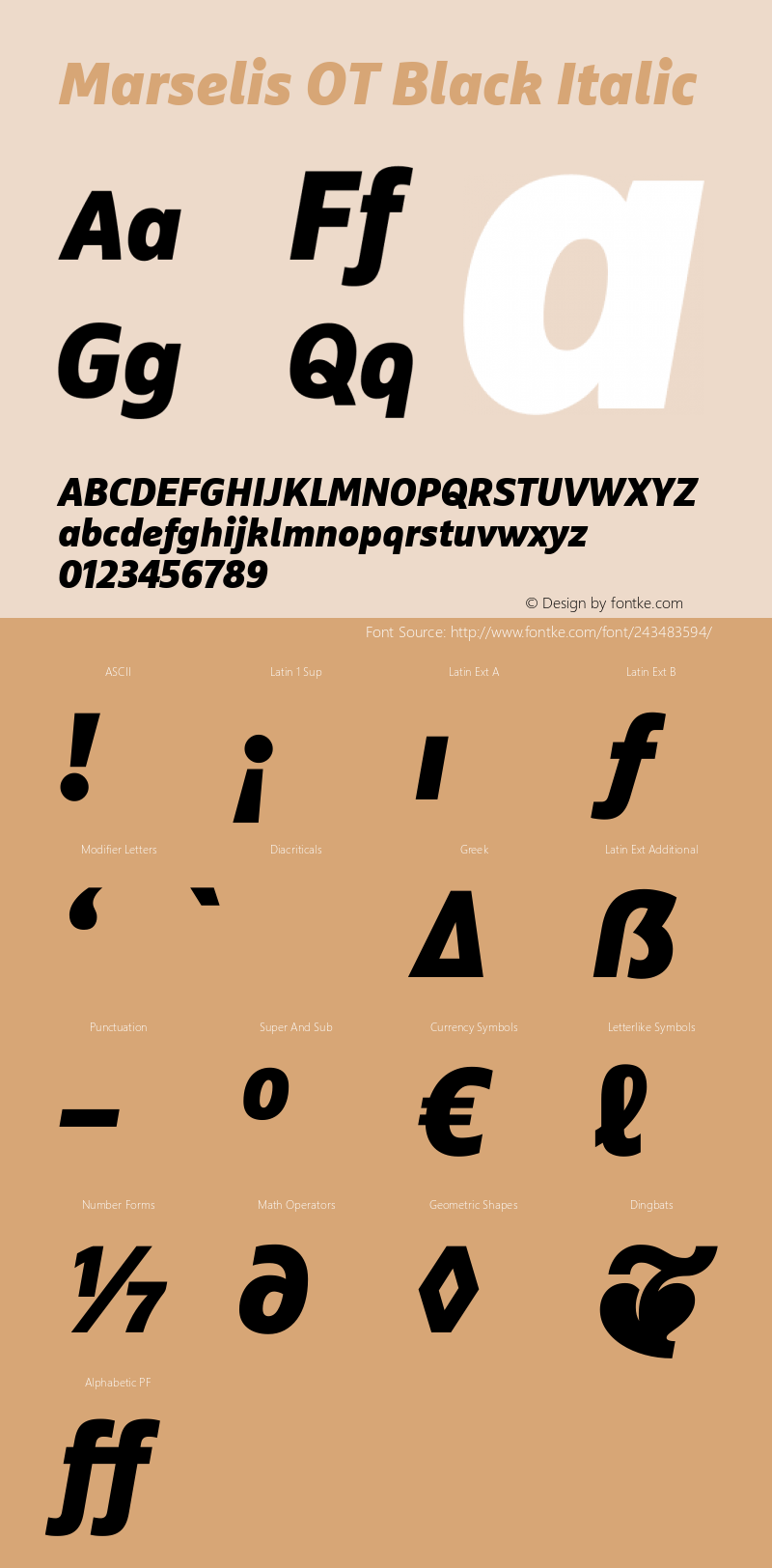 Marselis OT Black Italic Version 7.600, build 1028, FoPs, FL 5.04图片样张