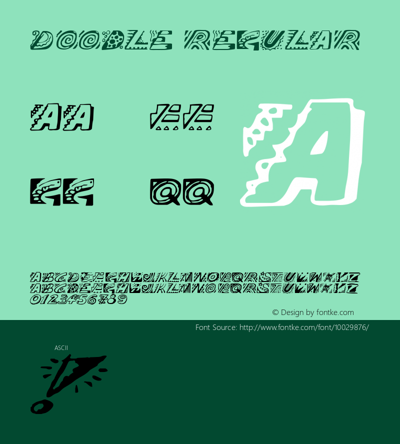 Doodle Regular 001.000图片样张