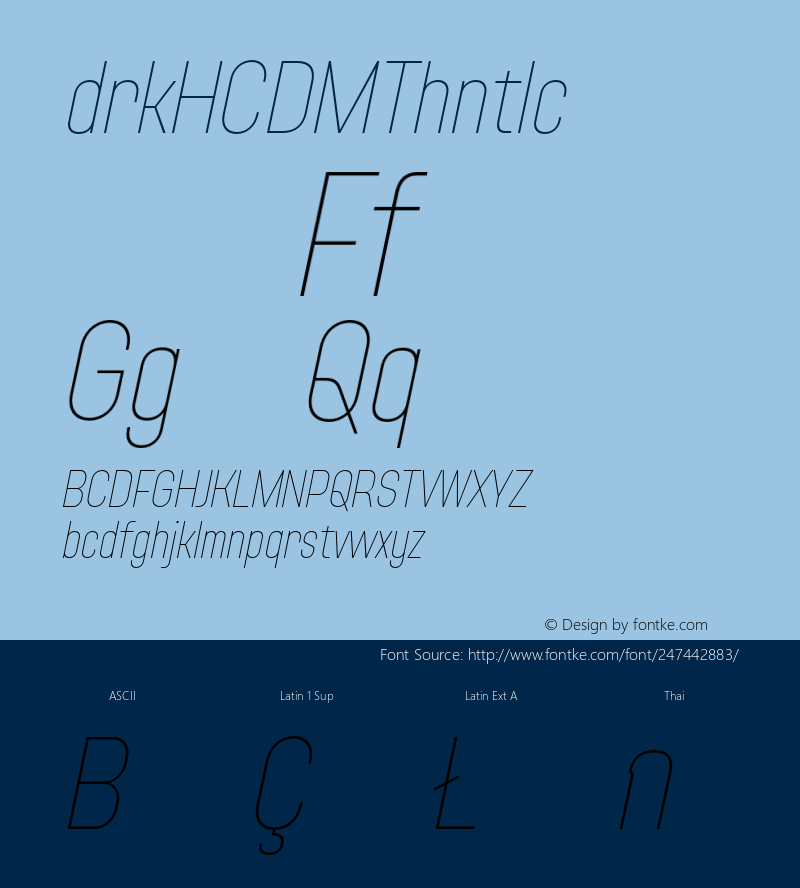 Adirek HC DEMO Thin Italic Version 1.03图片样张