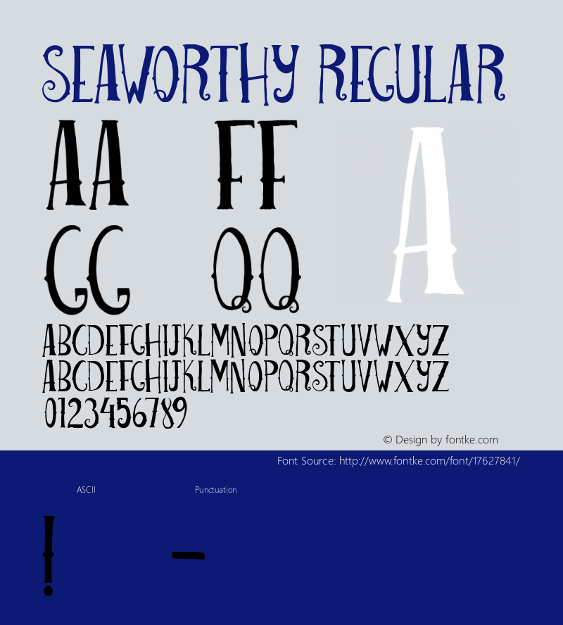 Seaworthy Regular Version 1.00 2014图片样张