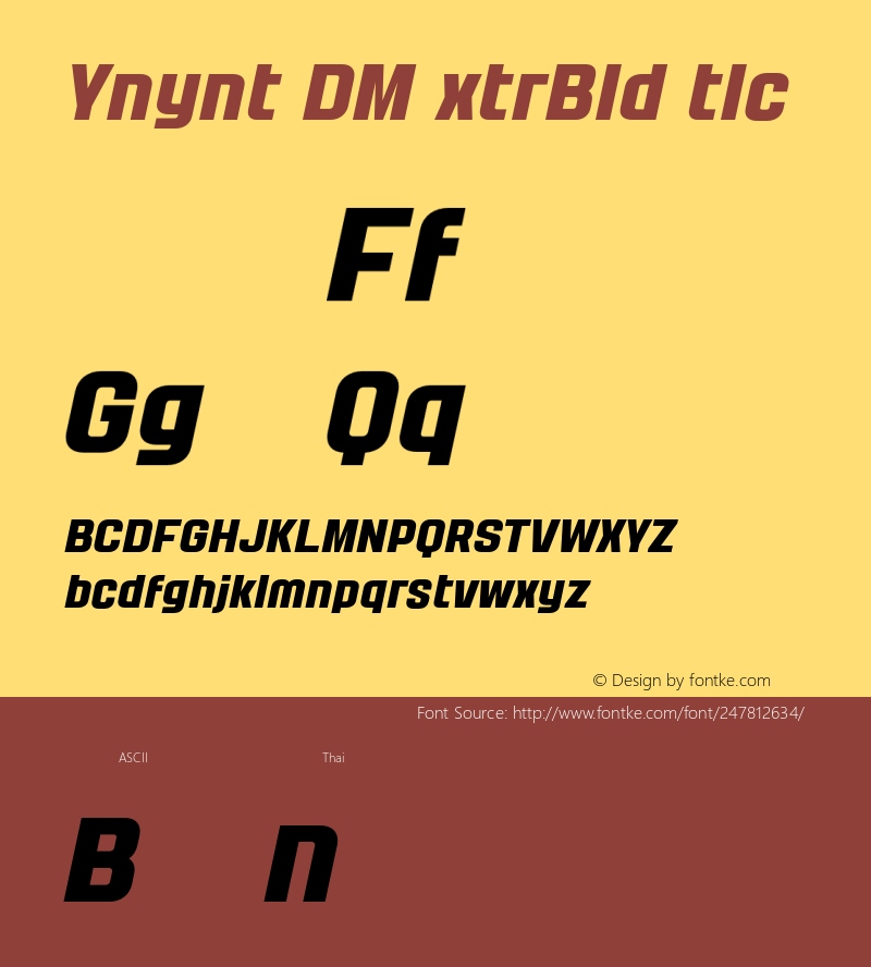 Yanyont DEMO ExtraBold Italic Version 1.000;Glyphs 3.1.2 (3151)图片样张